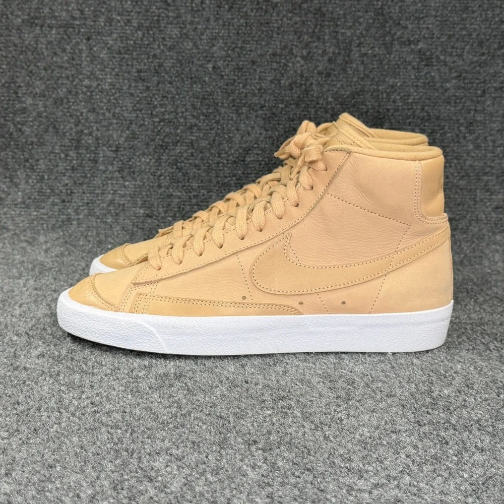 Nike‎ Blazer Mid Premium Sneakers Women's 10 Vachetta Tan Leather Retro Athletic